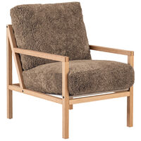 Seventy Five Wood Lenestol Eik / Saueskinn Sahara