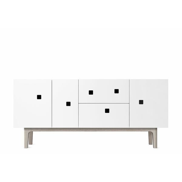 Peep M2 Media Bench Angel White / white oak