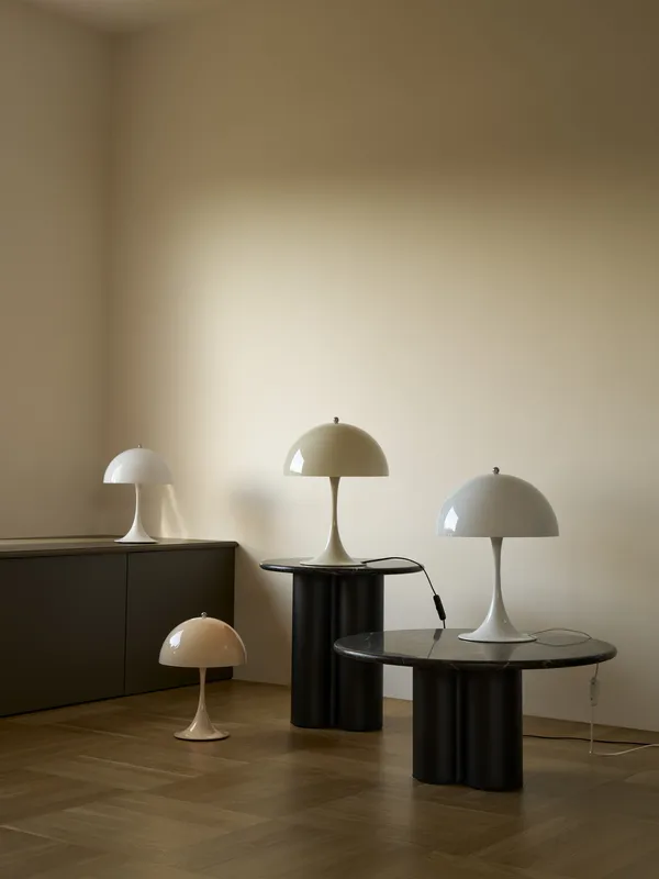 Panthella 250 Bordlampe Bærbar Opal Beige
