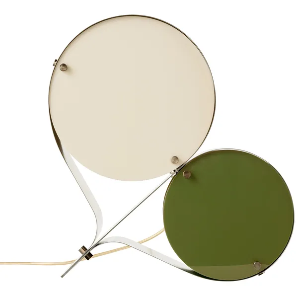 Coppia Bordlampe Ivory / Olivengrøn