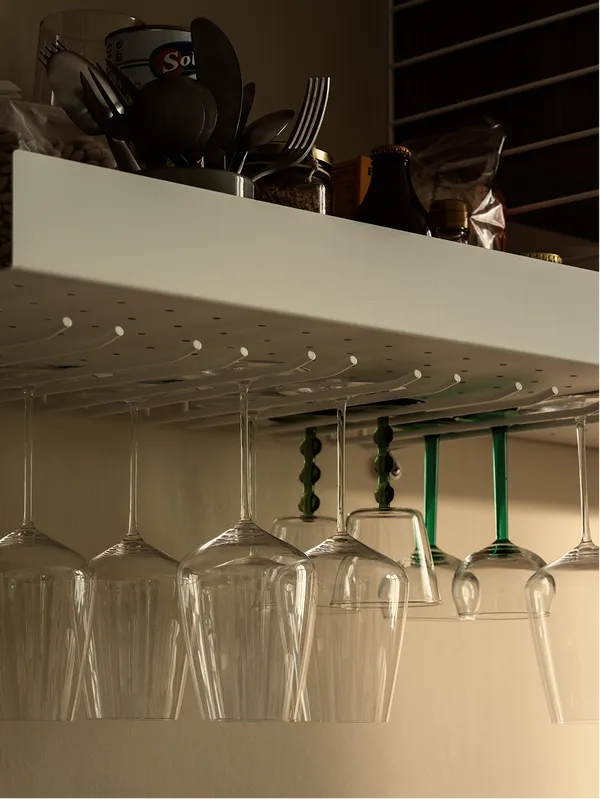 String Klesstativer Til Glass 20 cm 2-pk Hvit
