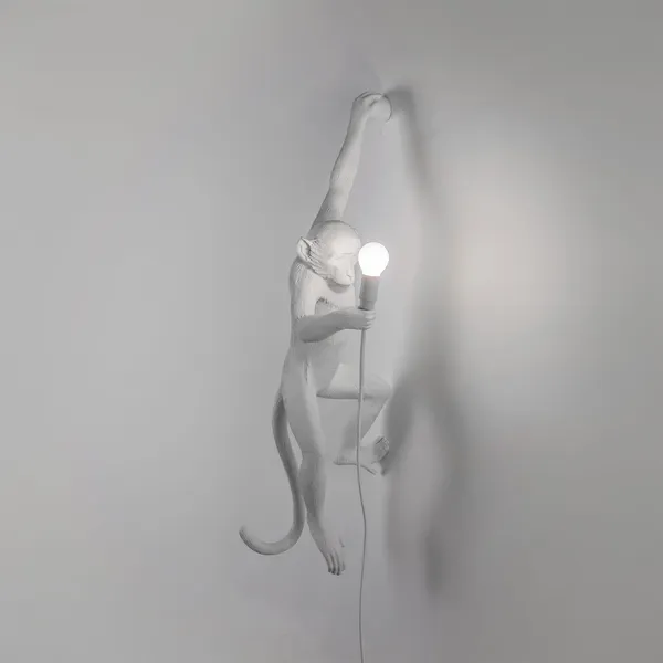 Monkey Lamp Hanging Vänster Version Vit