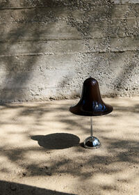 Pantop Bordlampe Bærbar Ø18 Krom / Pitch Brown
