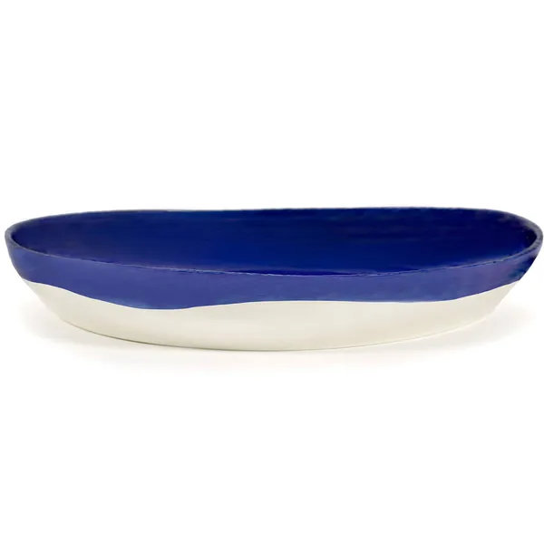 Feast Serveringsskål 36 cm Mørkeblå / Hvid