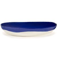 Feast Serveringsskål 36 cm Mørkeblå / Hvid
