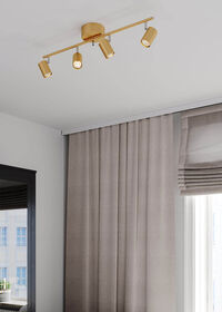 Correct Loftslampe 4 Lav Guld