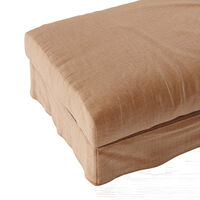 Loom Fodskammel Hør Taupe