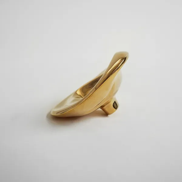 Ripple Knob Seinäkoukku 8 cm Kulta