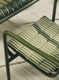 Terrazza Seat Cushion 40x40 cm Olive Bold Stripe