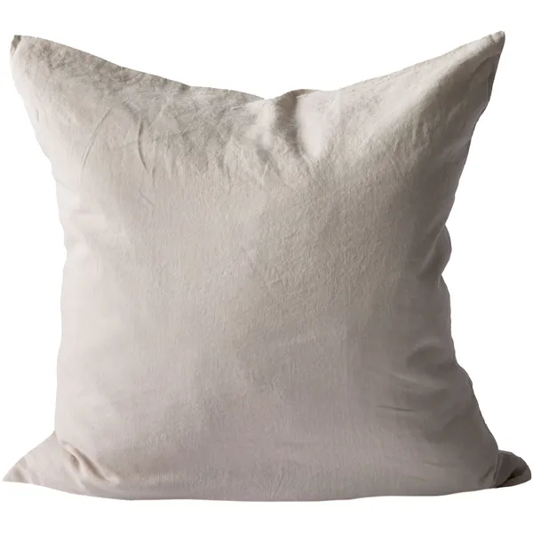 Linen Putevar 65x65 cm Varmgrå