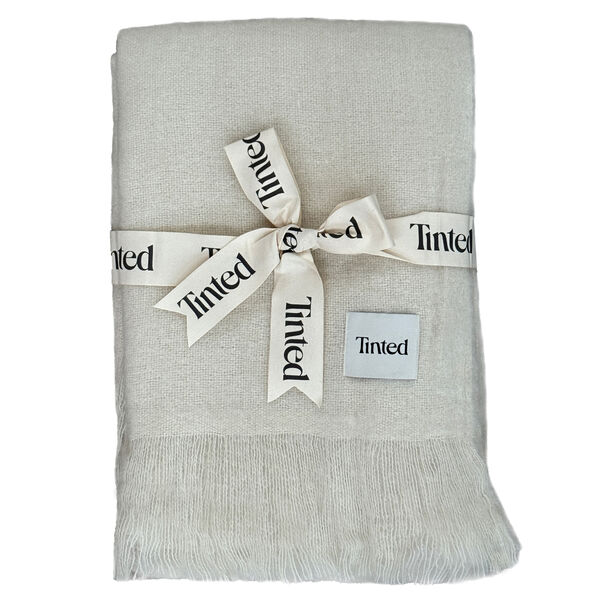 Fridh Plaid Mohair 130x170 cm Offwhite