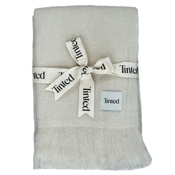 Fridh Plaid Mohair 130x170 cm Offwhite