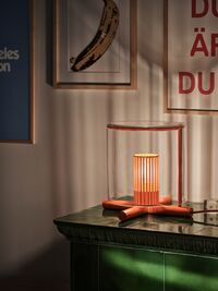 Fireplace Bordlampe Orange