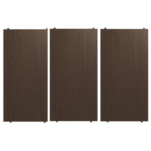 String Hyllyt 3 kpl:n pakkaus 58x30 cm Tumman Tammiset