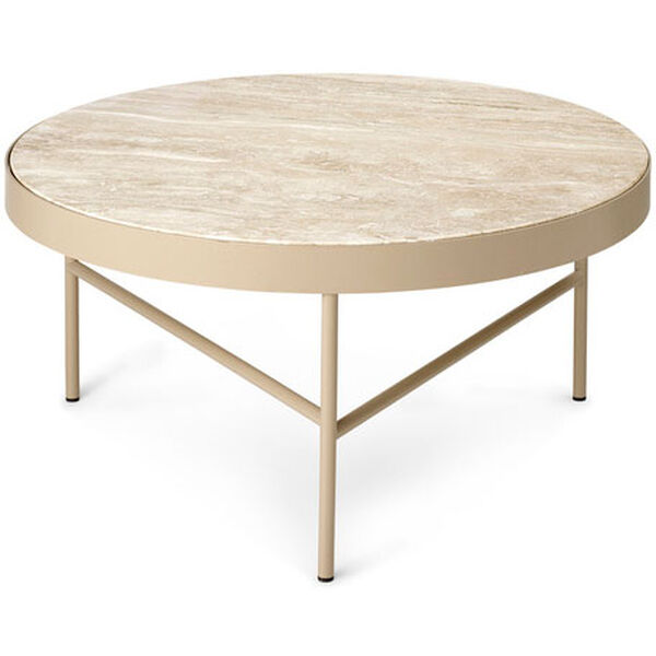 Travertine Sofabord Cashmere Ø705 cm