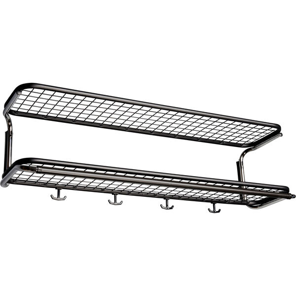 Classic 650 Hattehylde Dobbelt Sort / Krom 80 cm