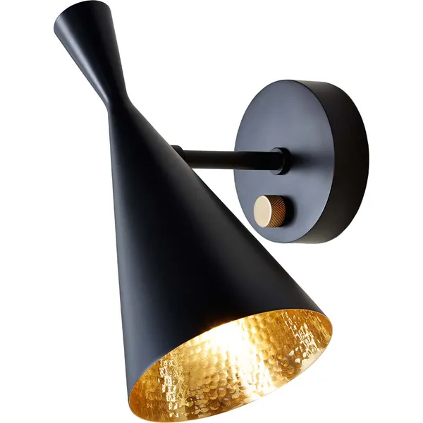 Beat Vegglampe Sort