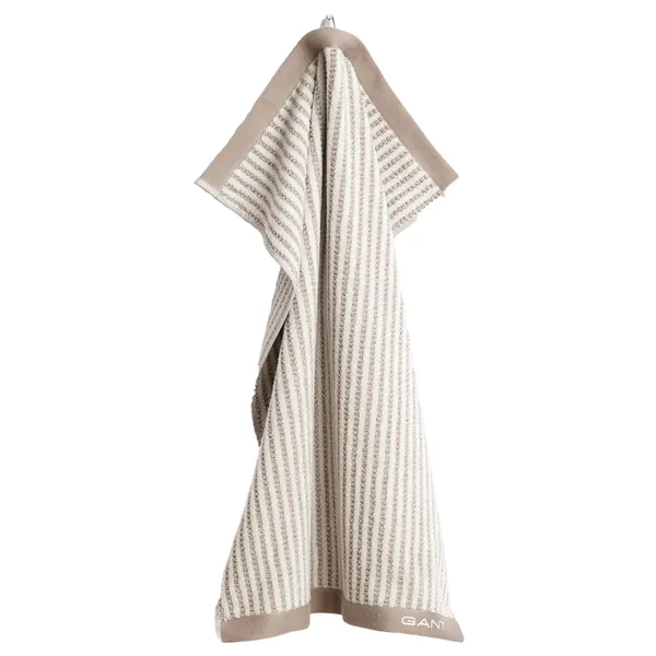 Stripe Pyyhe 50x70 cm Taupe Beige