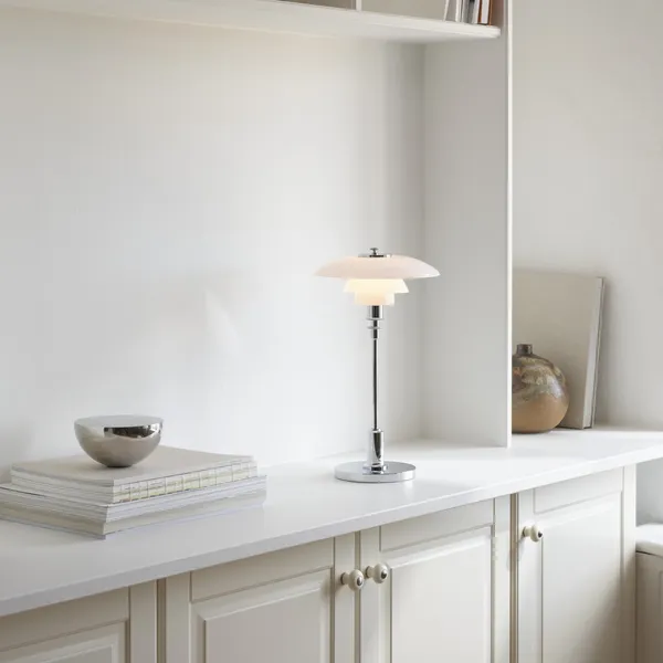 PH 2/1 Bordslampa Portabel Krompläterad