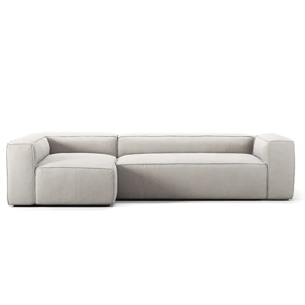Grand 4-Personers Sofa Divan Venstre Moon White