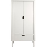Vaatekaappi Kahdella Ovella Classic White