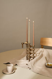 Nagel Lysestage 3 dele Bronzeret Messing