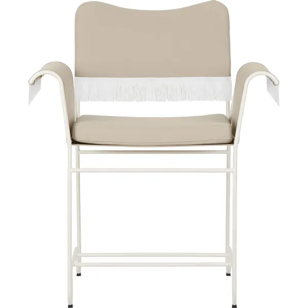 Tropique Matstol Med Fransar Classic White Semi Matt / Leslie 12