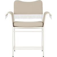 Tropique Matstol Med Fransar Classic White Semi Matt / Leslie 12