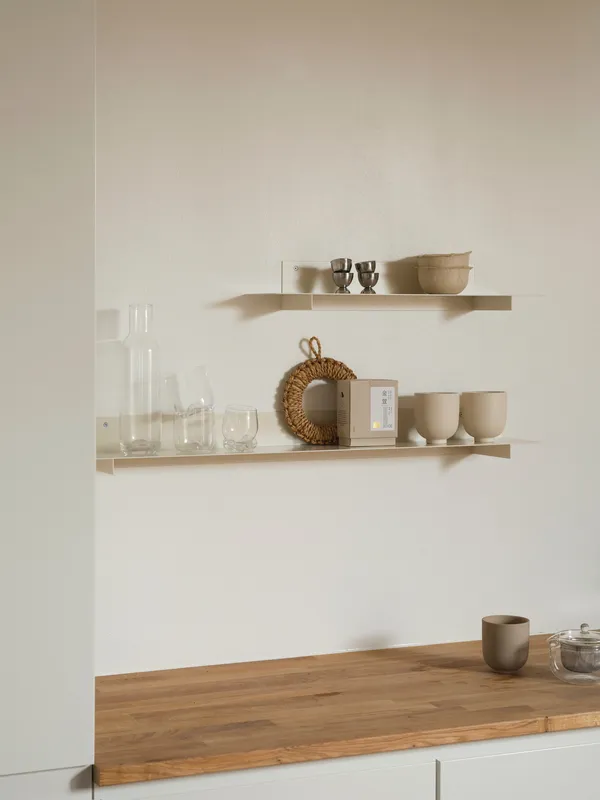 Planar Seinähylly Keskikokoinen Beige