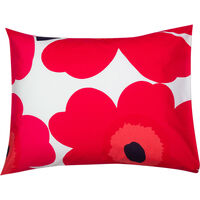 Unikko Örngott 50x70 cm Röd / Vit