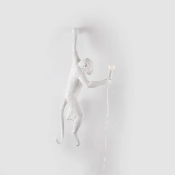 Monkey Lamp Hanging Vänster Version Vit
