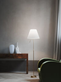 Costanza Floor Lamp Brass/White