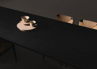 Private Spisebord 260 cm Black Stained Ask