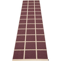 Criss Muovimatto Burgundy / Cream 70x300 cm