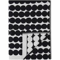 Räsymatto Bath Håndklæde 70x150 cm Sort/Hvidt
