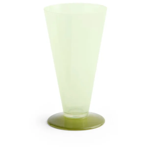 Conical Vase Small Light Green / Dark Lime