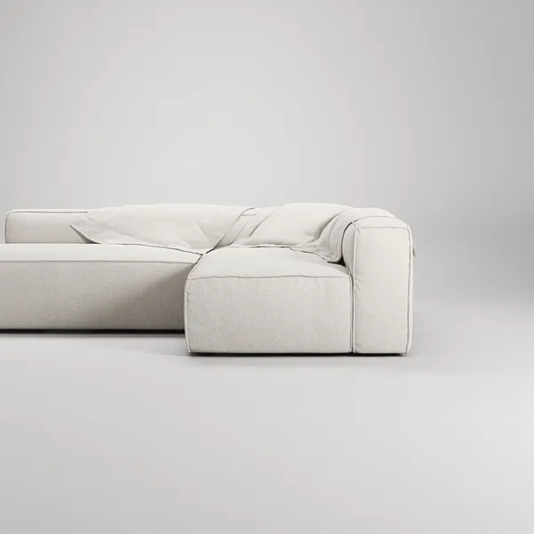 Grand Loungesofa 3-seters åpen ende Venstre Steam White