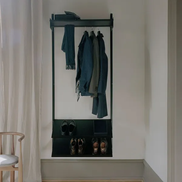 Wardrobe 1 Hylly Musta / Musta Saarni
