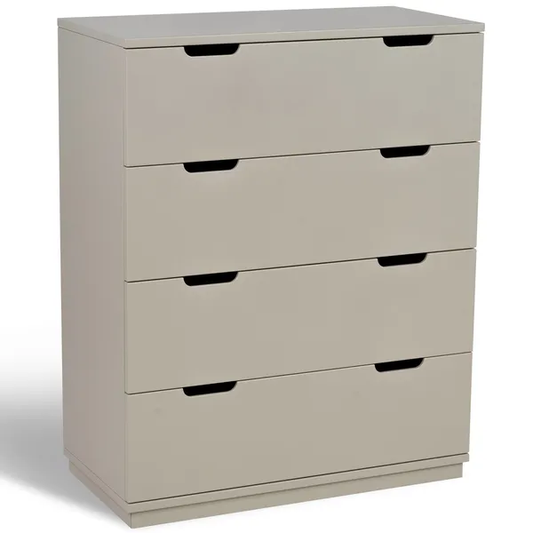 Aoko Kommode med 4 Skuffer Beige