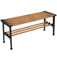Nostalgi Bänk 100 cm Bambu / Svart