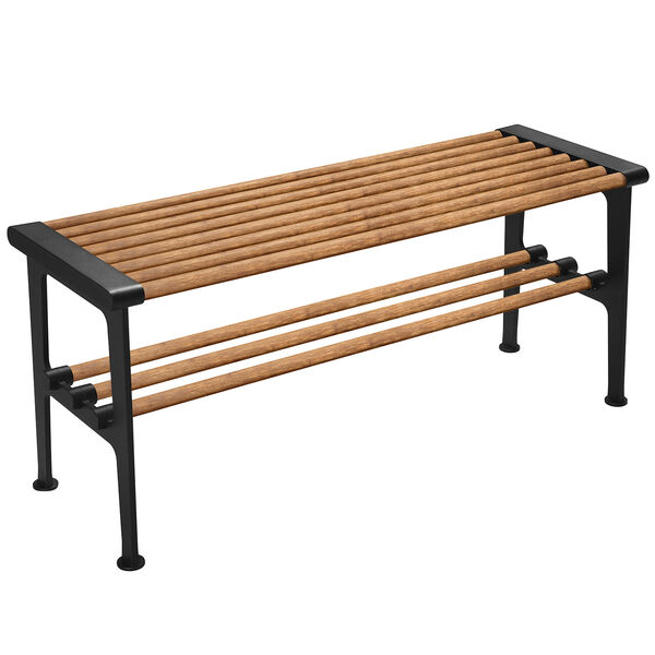 Nostalgi Bænk 100 cm Bambus / Sort
