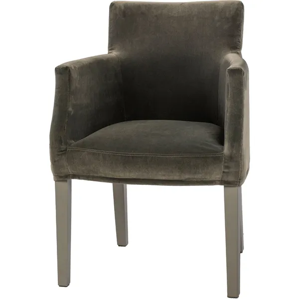 Brooklyn Chair Loose Cover Gray / Omega Graphite 51