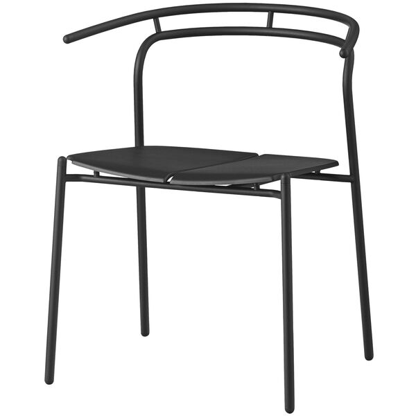 Novo Dining Chair Black/Black L539xW625xH746CM