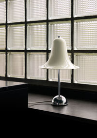 Pantop Pöytävalaisin Ø23 Kromi / Cream White