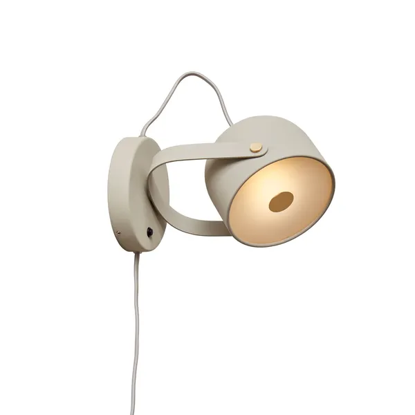 Svejk 13 Væglampe Beige/Messing
