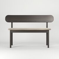 Elephant Bänk Smoked Oak / Beige Velvet