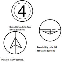 Pythagoras XS Hylle Ask / Sort