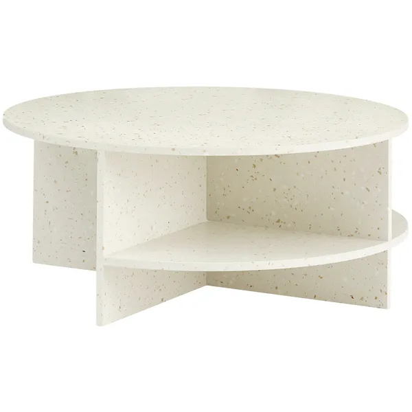 Halves Salongbord 85 cm Off-white Terrazzo