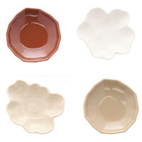 Unikko & Kivet Tallerken 4-pk Light Brown / Kastanje