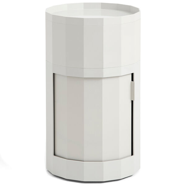 Facet Skab Høj med Fødder / Hjul Misty Grey